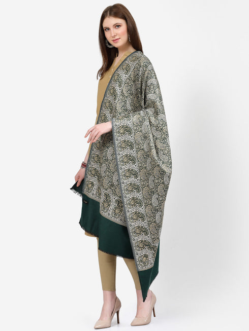 Women's Paisley Jamawar Acrylic Wool Shawl
